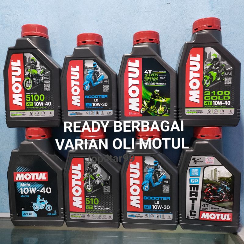 OLI MOTUL 5100 3100 SCOOTER MATIC SAE 10W30 10W40 OLI MESIN MOTOR MATIC /SPORT 1L &amp; 0.8L