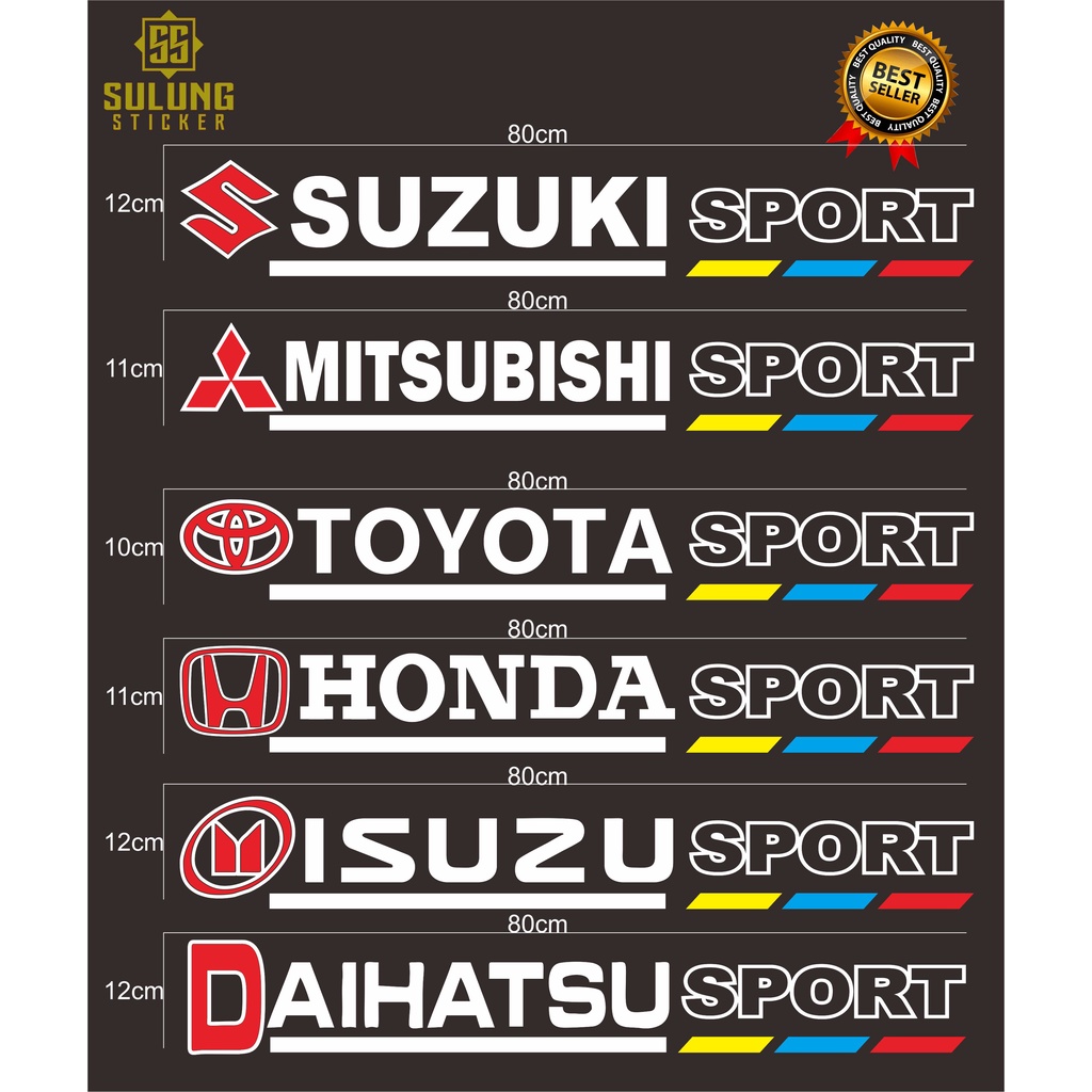 Stiker Kaca Depan Mobil Variasi Suzuki Dan Varian Motif Lainnya Cutting Sticker Termurah
