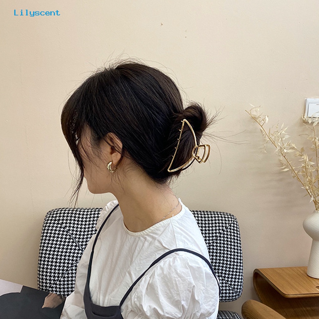 Jepit Rambut Model Cakar Bahan Logam Gaya Elegan Untuk Wanita