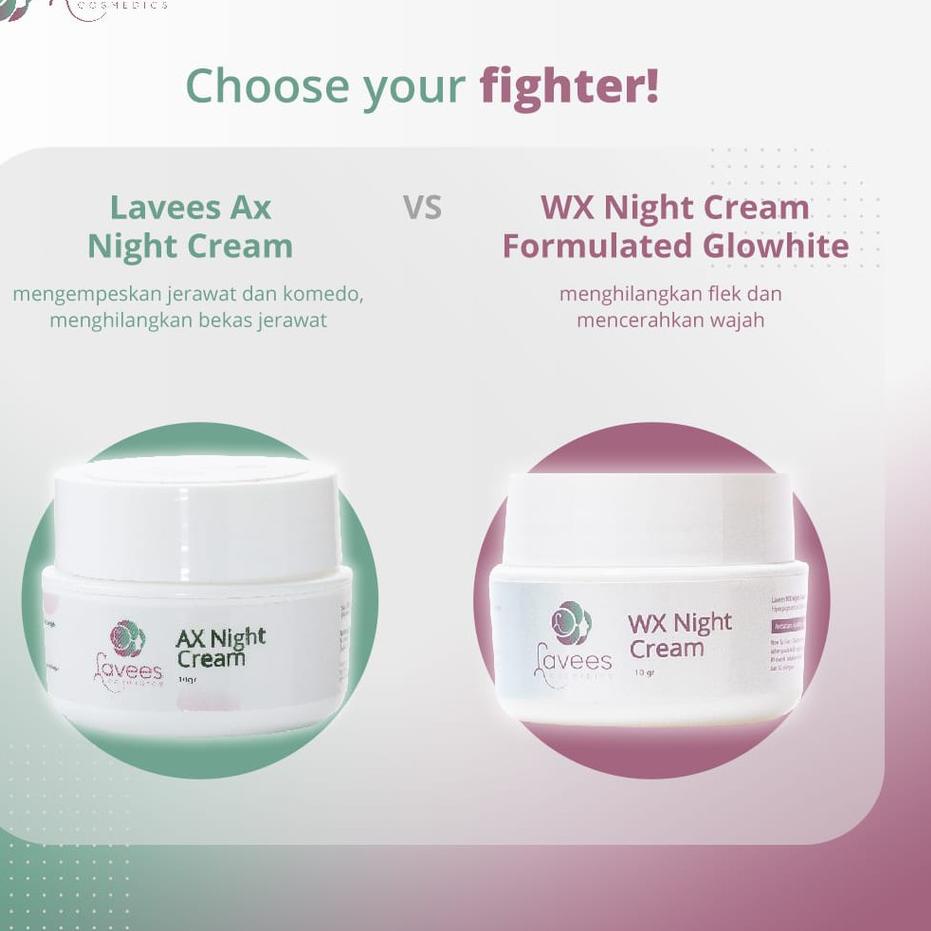 Diminati--Lavees Cosmedics - AX Night Cream [Krim Malam Jerawat]