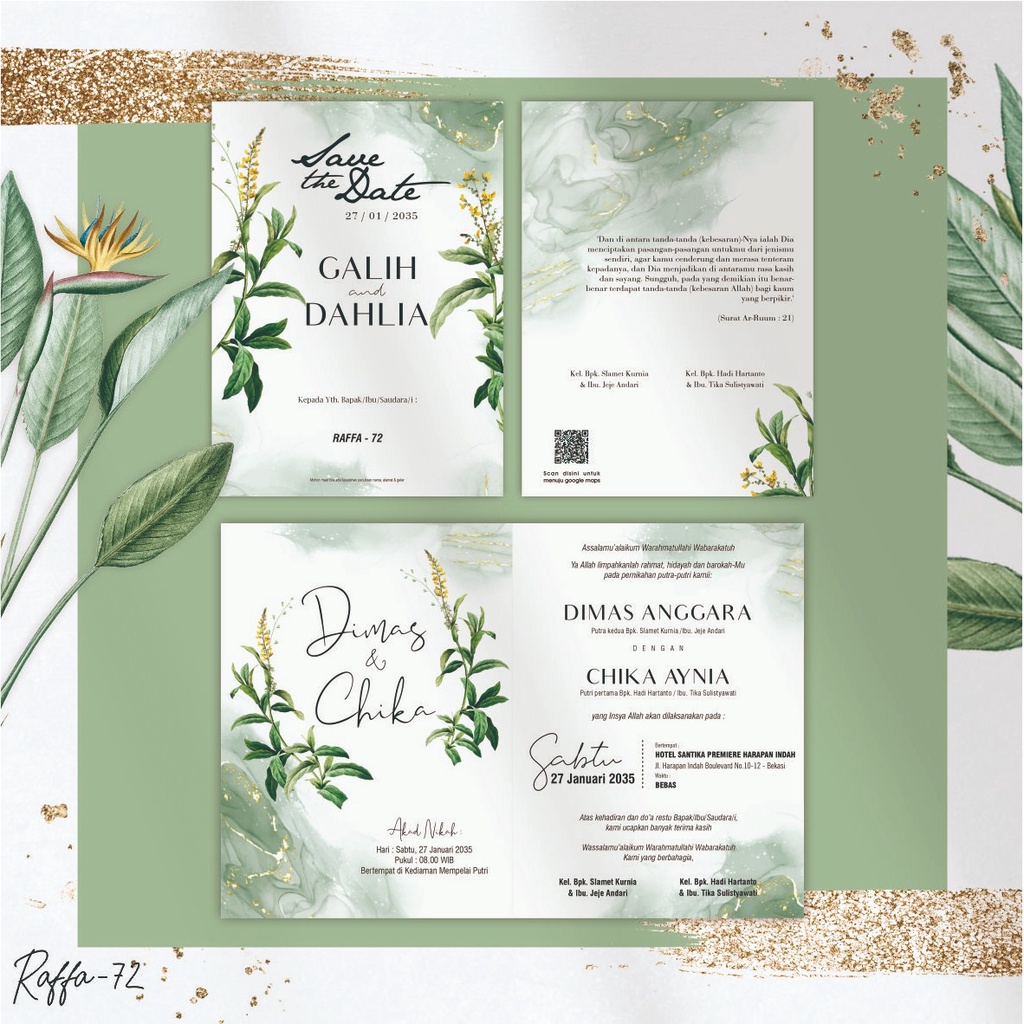 Blanko Undangan Kosong Raffa 72
