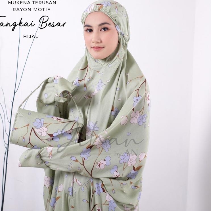 [KODE DFN] Mukena Terusan Rayon Bali Dewasa Rayon Motif Mukena Geblus Mukena Pocong