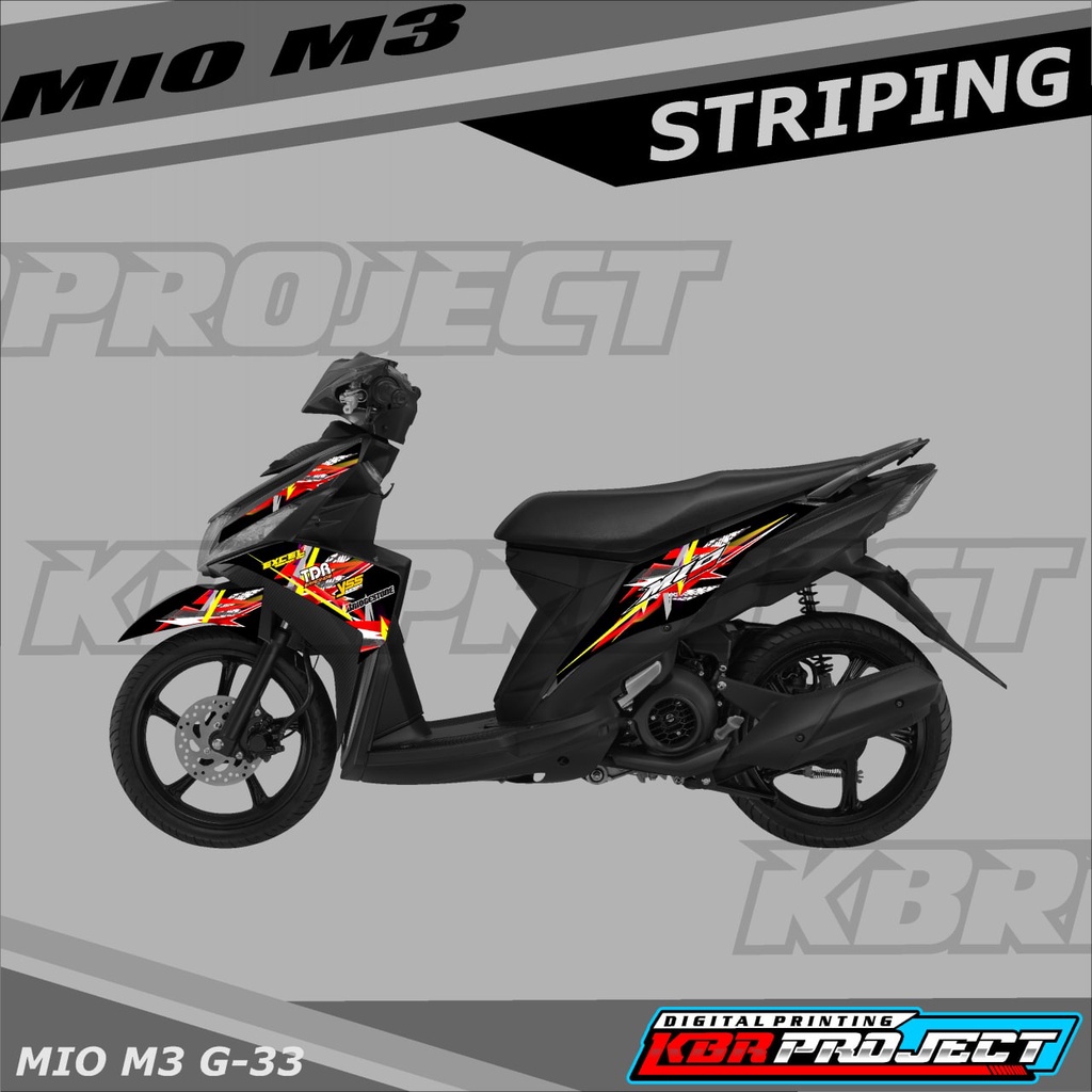 [COD] Stiker MIO M3 variasi Racing sticker motor YAMAHA MIO M3 G.33 HOLOGRAM TRANSPARAN