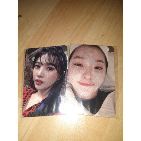 (pair) photocard red velvet museum irene masker joy rbb pc irene joy red velvet museum