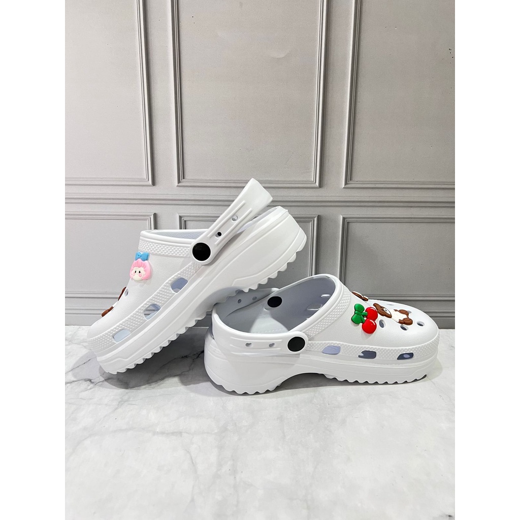 DX-805B Sandal Baim Kekinian Trendy / Sandal Baim Wanita Dewasa Remaja Hak Tebal Merek Dulux Ukuran 36-40