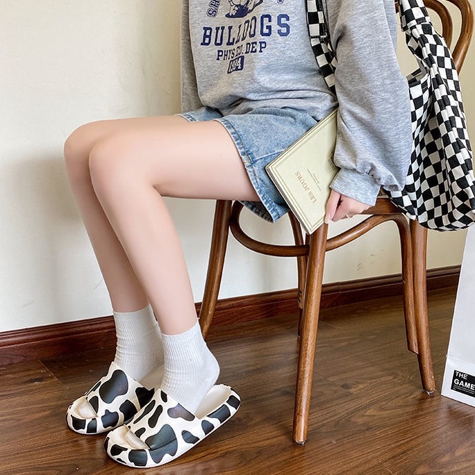 Sandal Slip On Pria &amp; Wanita Motif Summer Slippers Import