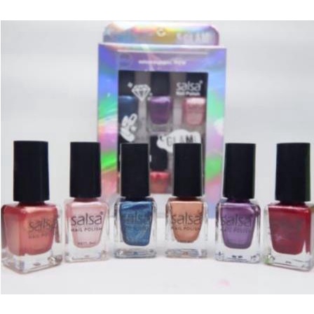 [PER BOX] ^ KYRA ^ Salsa Nude Series dan Glamour Kutek Cat Kuku Nail Polish (1 Set -&gt; Isi 6 pcs)