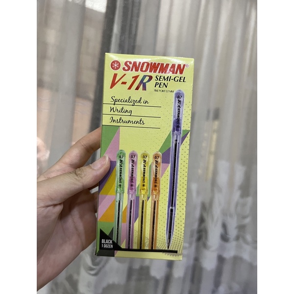 

Snowman v 1 R perbox isi 12 tinta hitam ready stock makassar