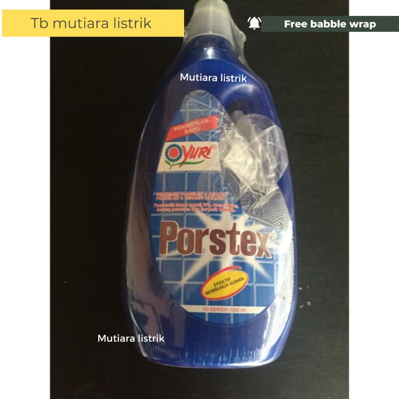 Yuri Porstex Porstek Prostek Prostex Porfix Pembersih Keramik Kamar mandi & Kloset 1000ml 1liter