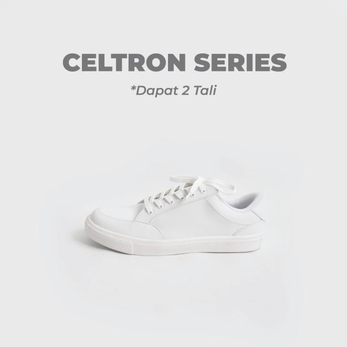 Sepatu Putih Pria White Sneakers Cowok Natara Celtron Full White