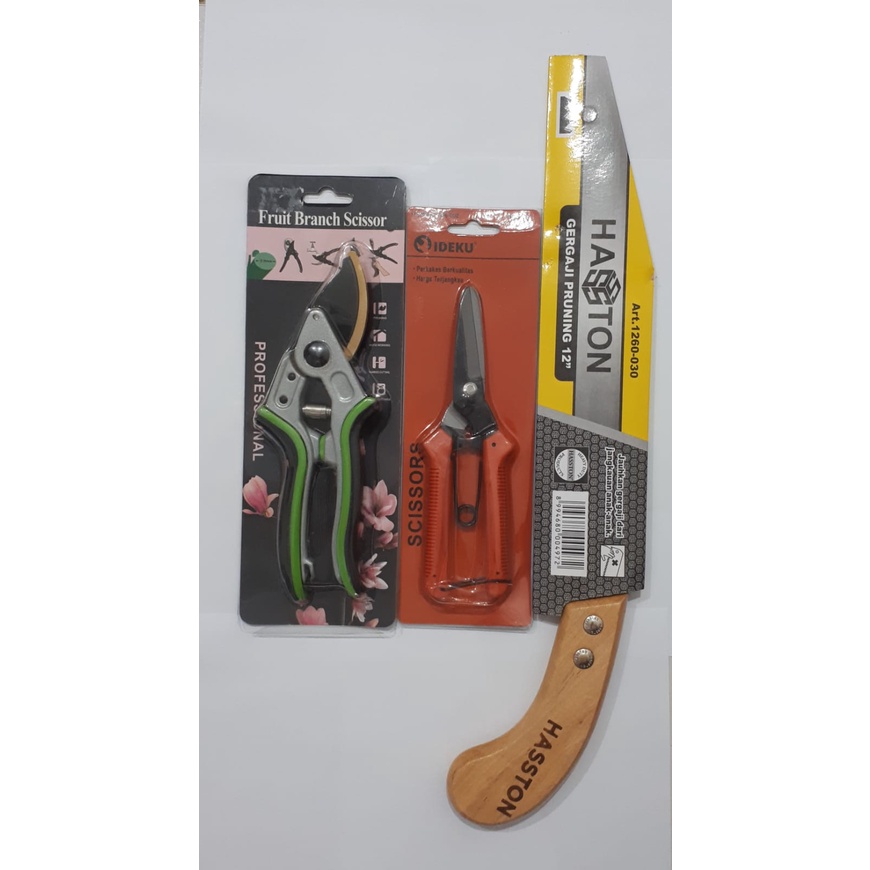 paket alat bonsai / gergaji lancip prohex / gunting dahan / gunting pruning viper