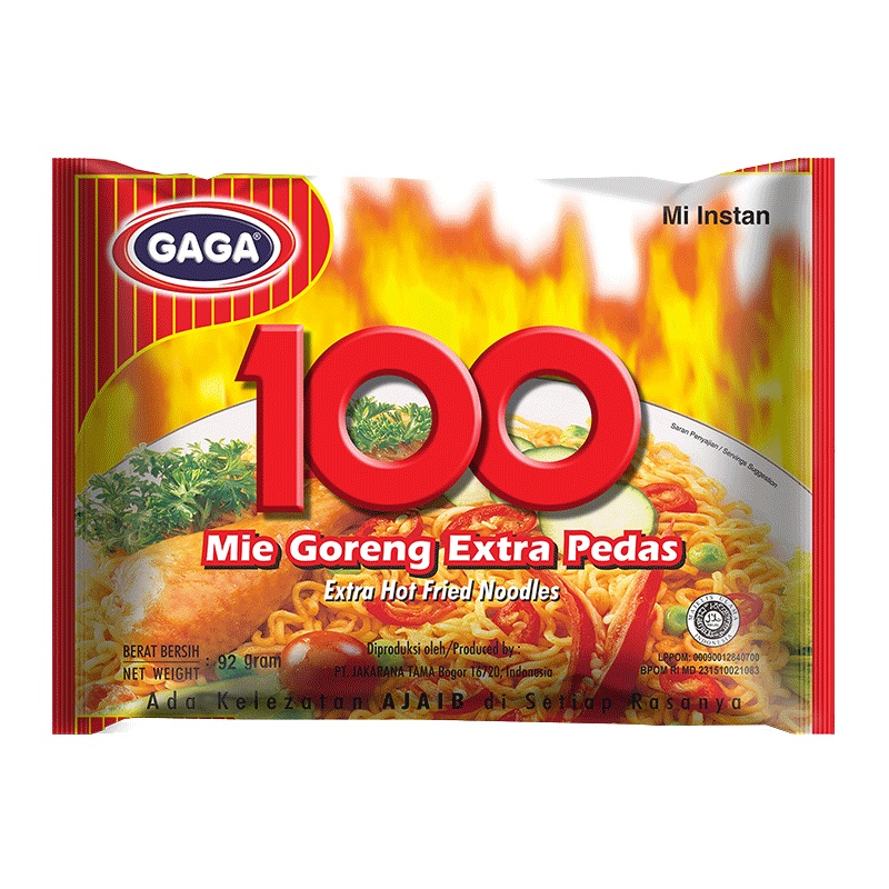 

GAGA 100 Goreng Extra Pedas 1 KTN