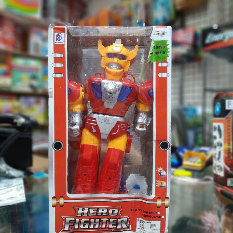 terminal toys Robot hero fighter pakai batre mainan anak