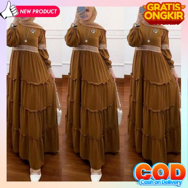 Gamis Remaja Kekinian Import Games Polos Mewah Jumbo Terbaru 2022 Gamis Lebaran Perempuan Dewasa Pol