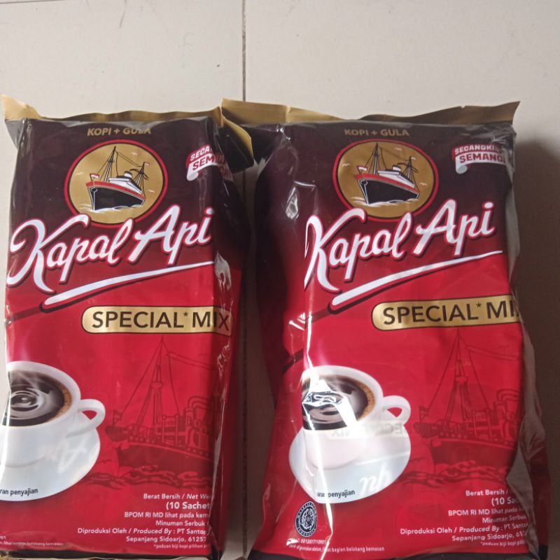 

kopi kapal api isi 10 pcs kopi+gula mix