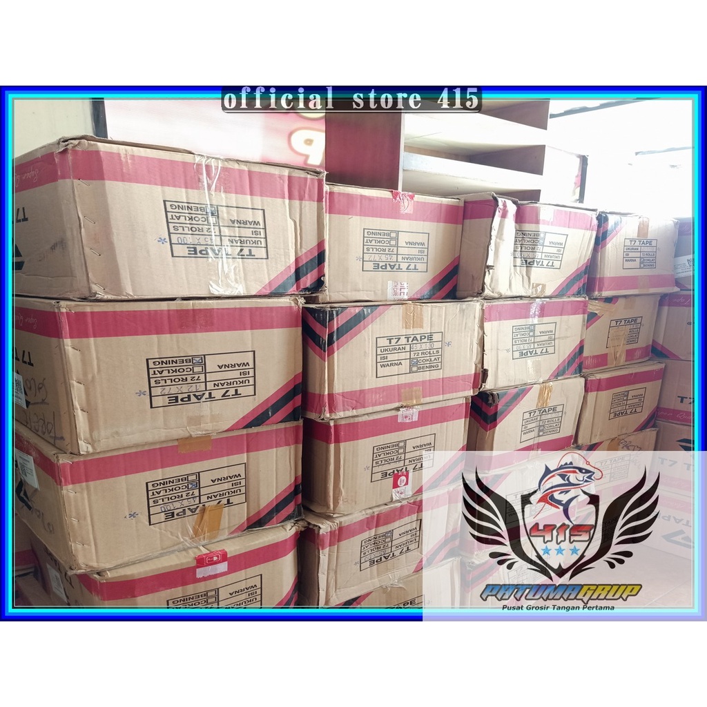 

Solasi Lakban 1Dus Bening 1/2inch T7 12mmx72yard Selotip