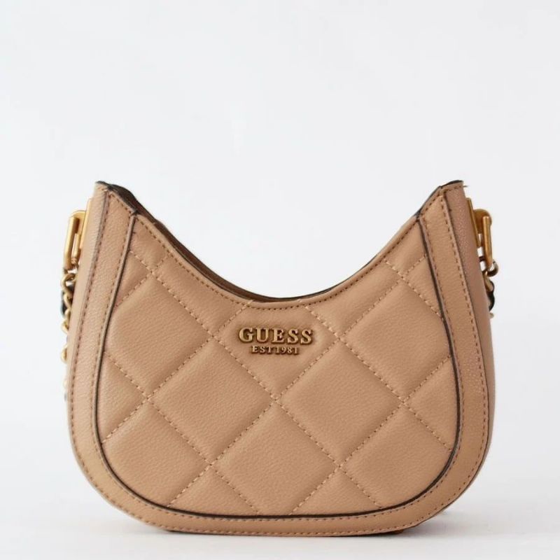 5.5 SALE | GUESSS Abey Quilted Mini Hobo Bag