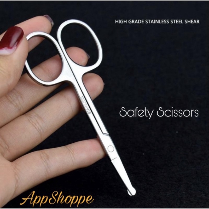 

Gunting Kumis Scissors Stainless Steel Trimming Nose Ear BLUNT POINT