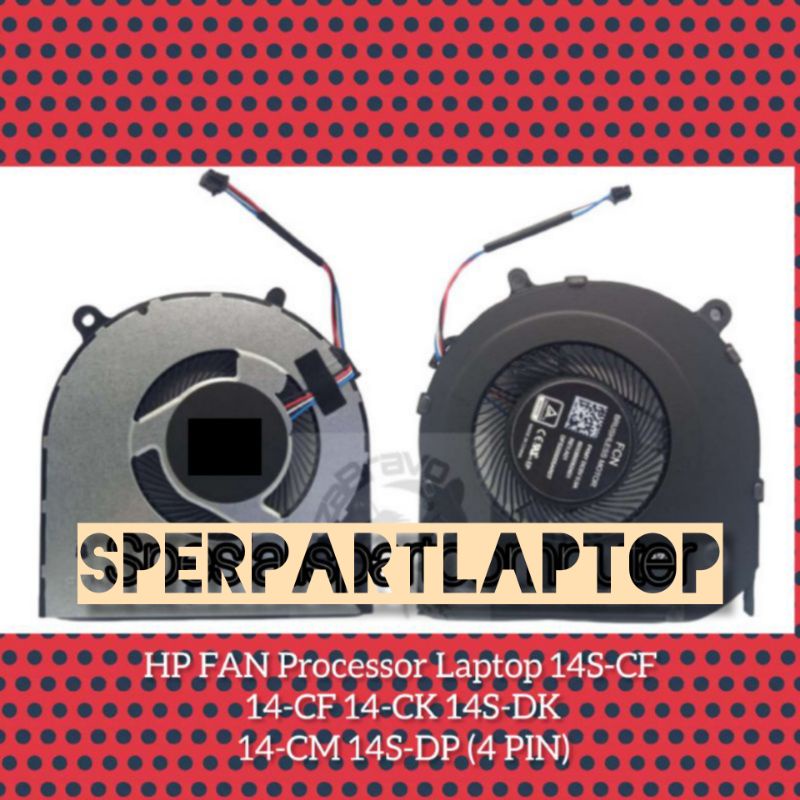 HP FAN Processor Laptop 14S-CF 14-CF 14-CK 14S-DK 14-CM 14S-DP Original