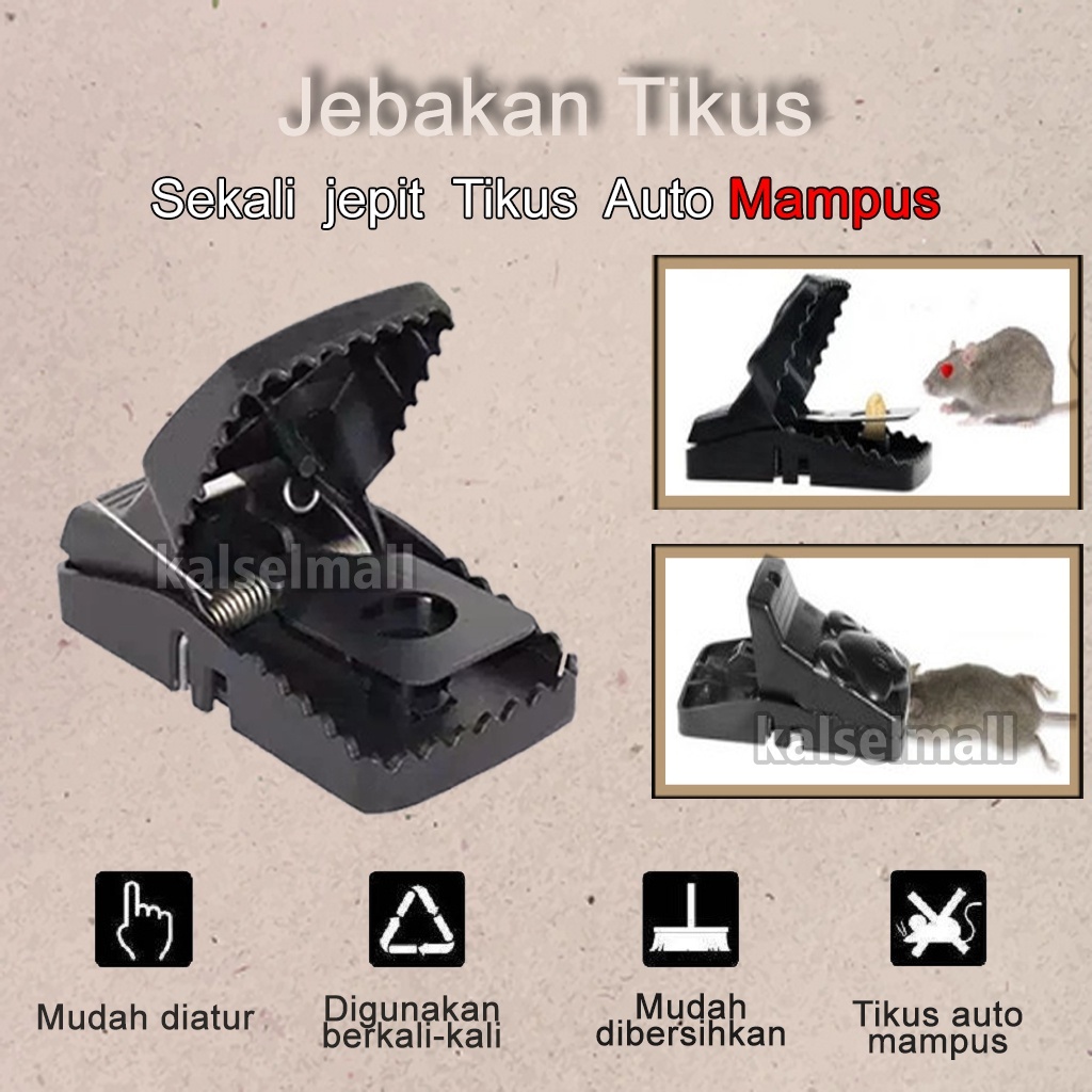 Jebakan Jepitan Perangkap Penjebak Jepitan Tikus PALING EFEKTIF AMPUH BISA DIPAKAI KEMBALI Jepretan Pembasmi Pengusir Mouse Trap Jepit Aman Tanpa Racun Basmi Tikus ART48