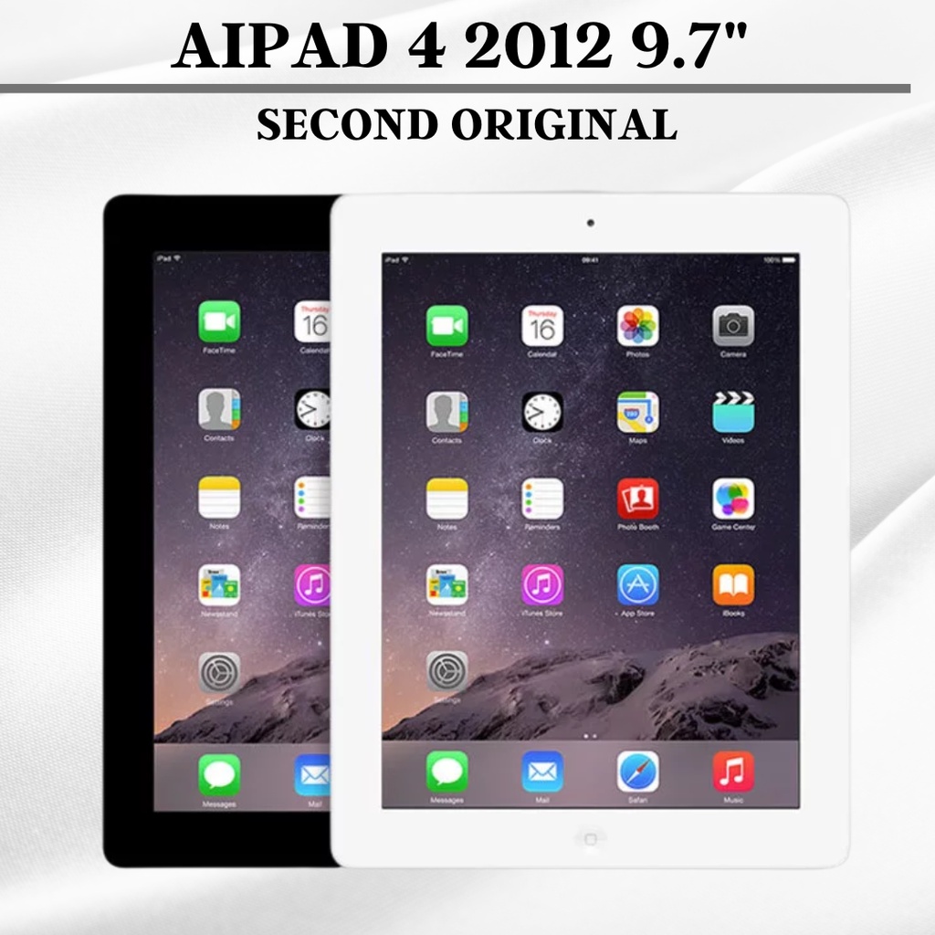 IPAD 4 2012 9.7&quot; 64GB 32GB 16GB SECOND WIFI ONLY WIFI CELL