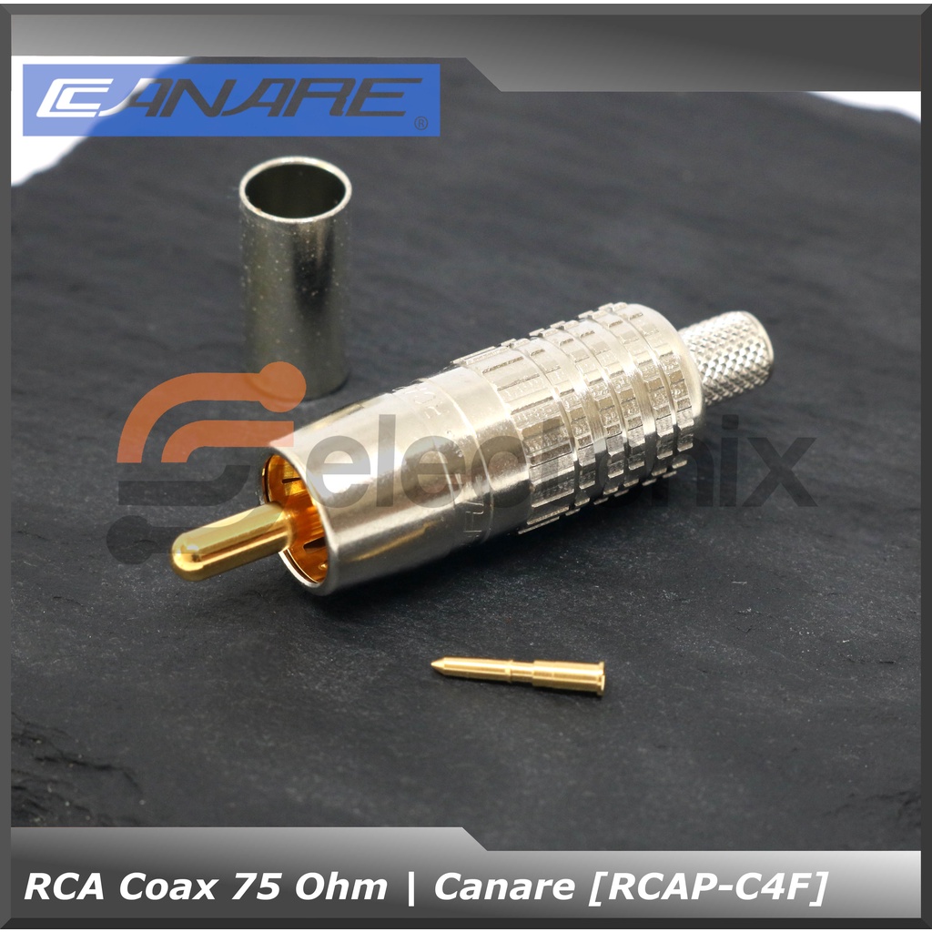 RCA Crimping Coaxial 75 Ohm | Canare [RCAP-C4F]