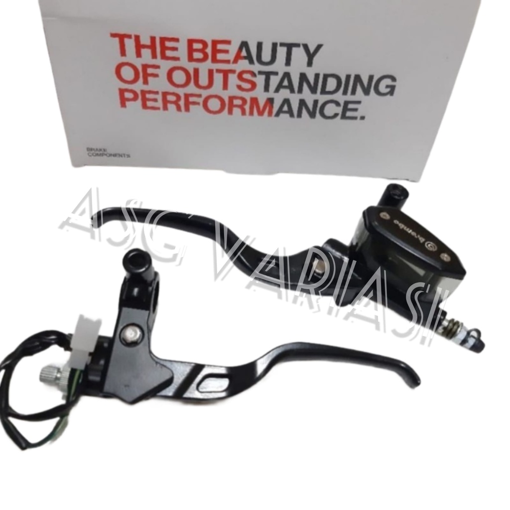 HANDLE MASTER REM BREMBO REM KANAN KIRI 1 SET MODEL RCB TABUNG OVAL KACA RX KING GL NINJA MEGA PRO U