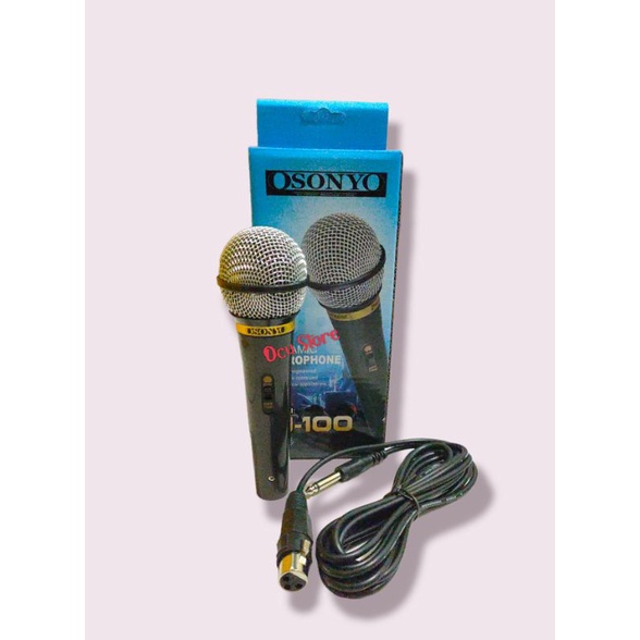 Microphone Sony N-100 Mic Karaoke Kabel Original Sony Suara Bas Jernih Mikrofon Kabel Murah