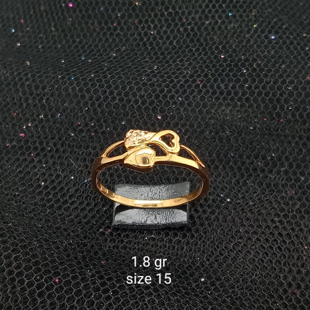 Cincin emas 17K - 1.8 gr kadar 750 - 3826