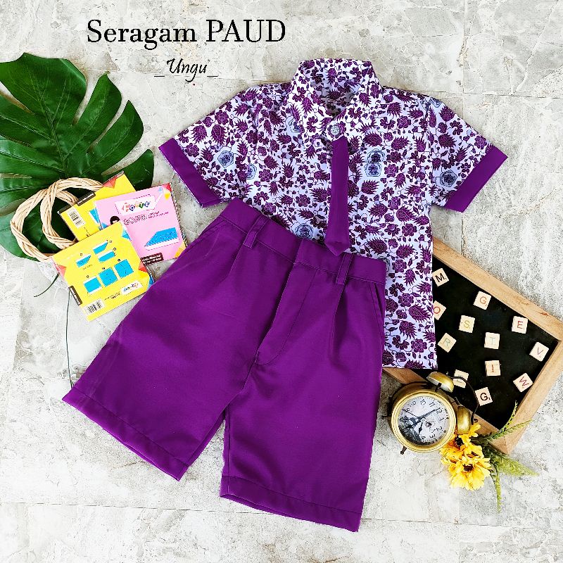 SERAGAM ANAK PAUD/SERAGAM BATIK PAUD /SERAGAM SEKOLAH PAUD DAN TK TERBARU/SERAGAM SEKOLAH ANAK TK