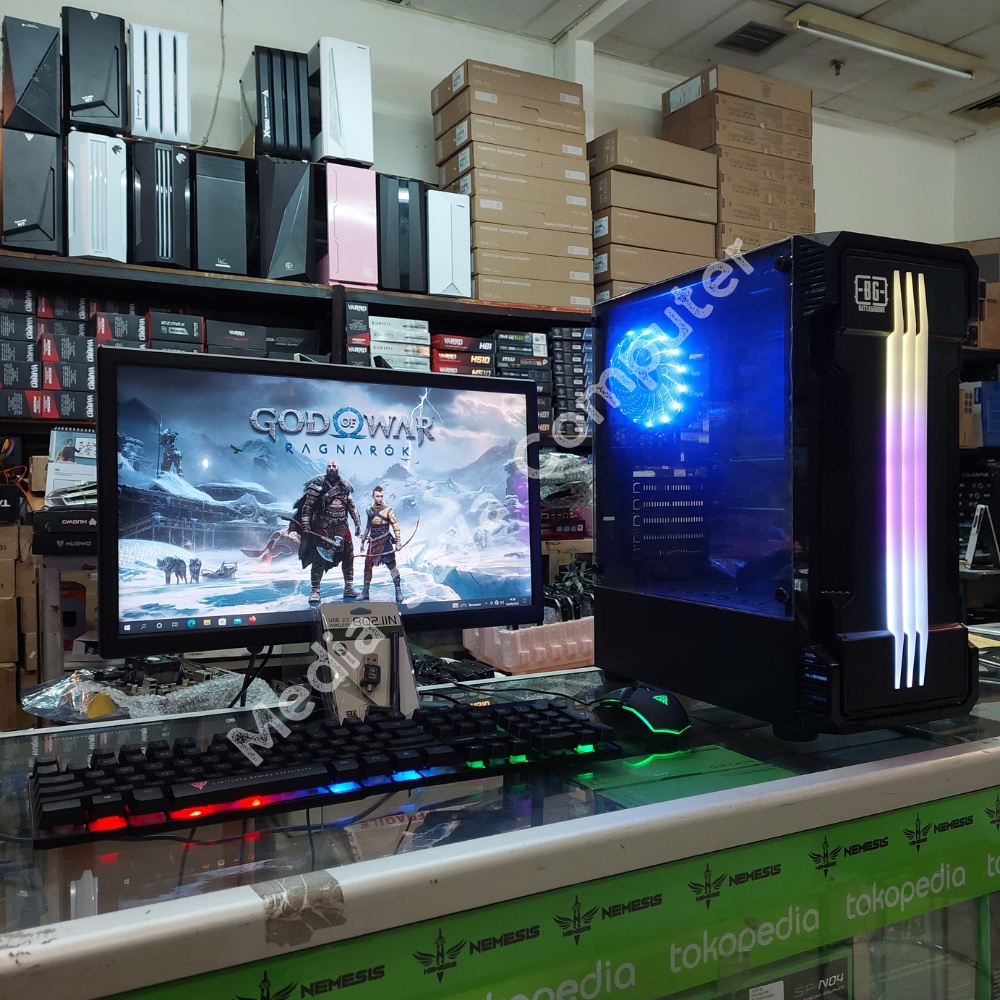 PC Gaming Editing i7 860 Ram 16gb HDD 500GB VGA GTX 750 TI 4GB Monitor LED 24 inch FULL SETT