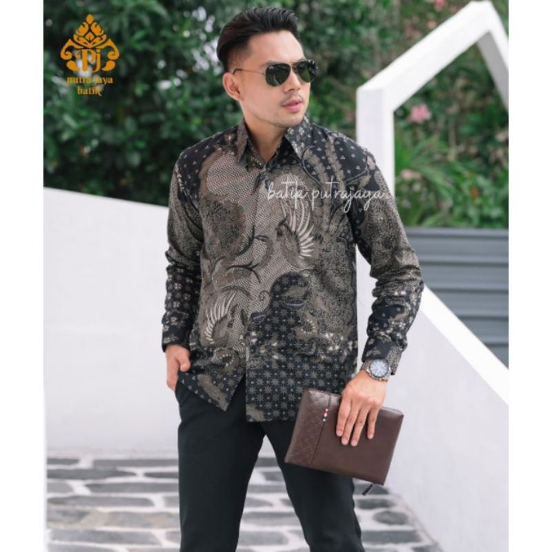 Baju Batik Pria Lengan Panjang Slim Fit Furing Modern Premium Katun Prima Casual Kemeja Formal Asli Cowok keren Kondangan Lamaran Tunangan Wisuda Nikahan Grosir Partai Katun sragenan Halus adem tebal kantor pns korpri batik nadya