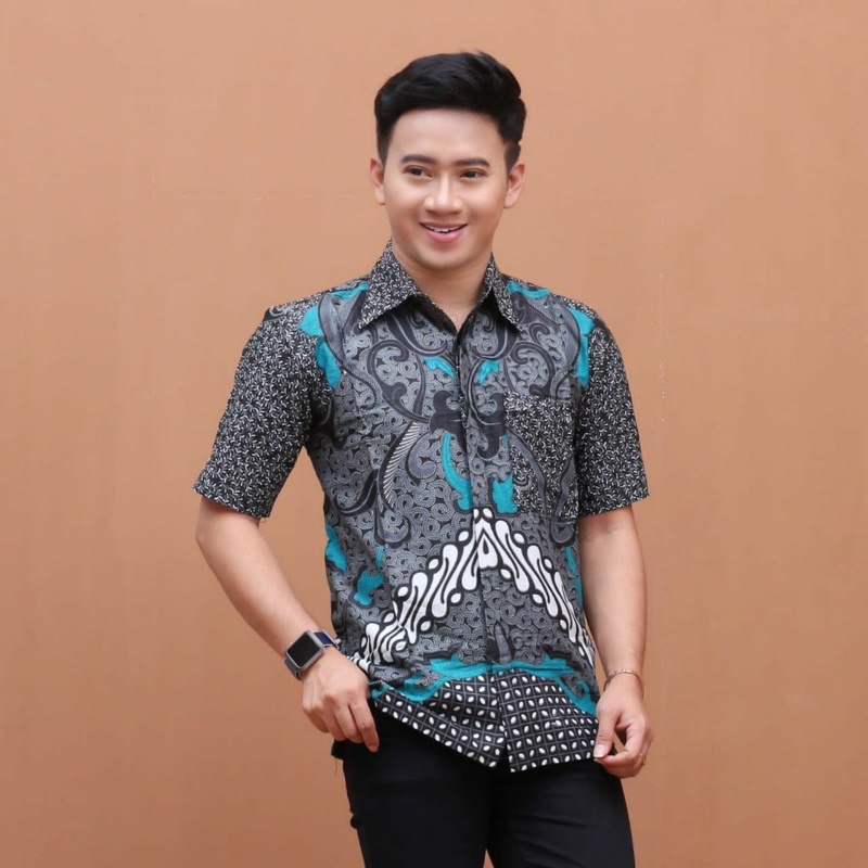 Atasan Hem Batik Pria Motif Gunungan Terbaru Best Seller Baju Pria