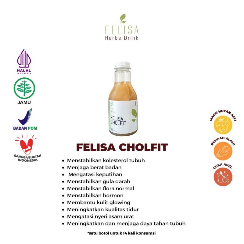 

FELISA HEALTHY SLIMMING JUICE / CHOLFIT - FELISA SURABAYA