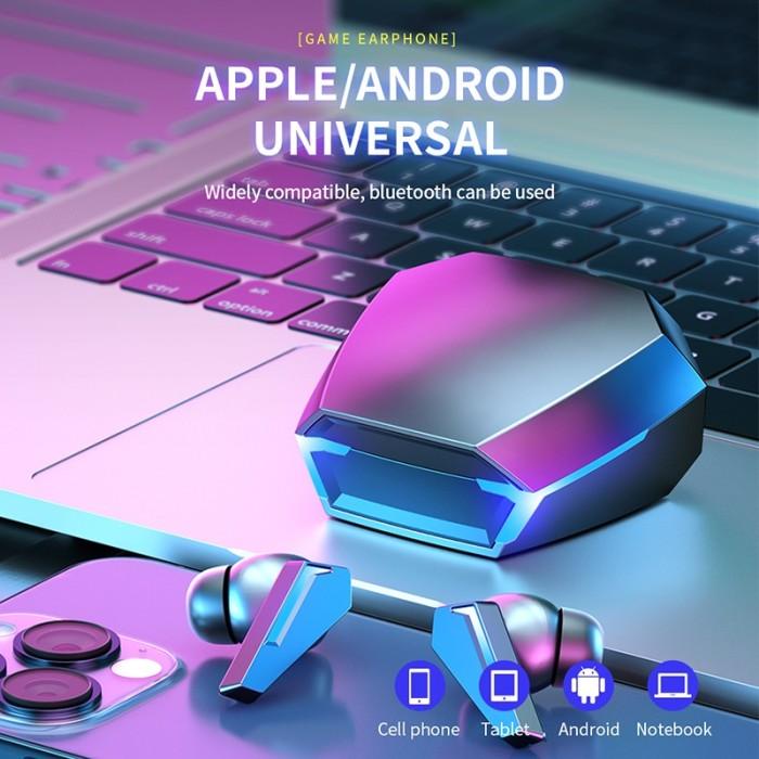 M10 Tws Earphone Headset Bluetooth Gaming Stereo Mikrofon Full Bass