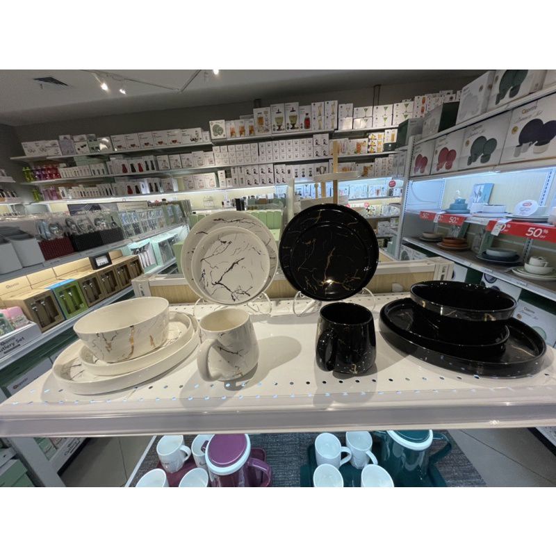 DINNER SET INFORMA ABBEY MARBLE/SET PERLATAN MAKAN MARBLE INFORMA