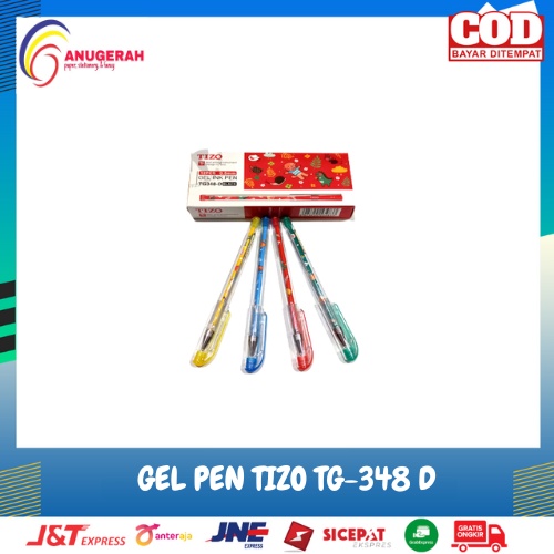 

BOLPOIN GEL PEN TIZO TG-348 D HITAM (LSN)