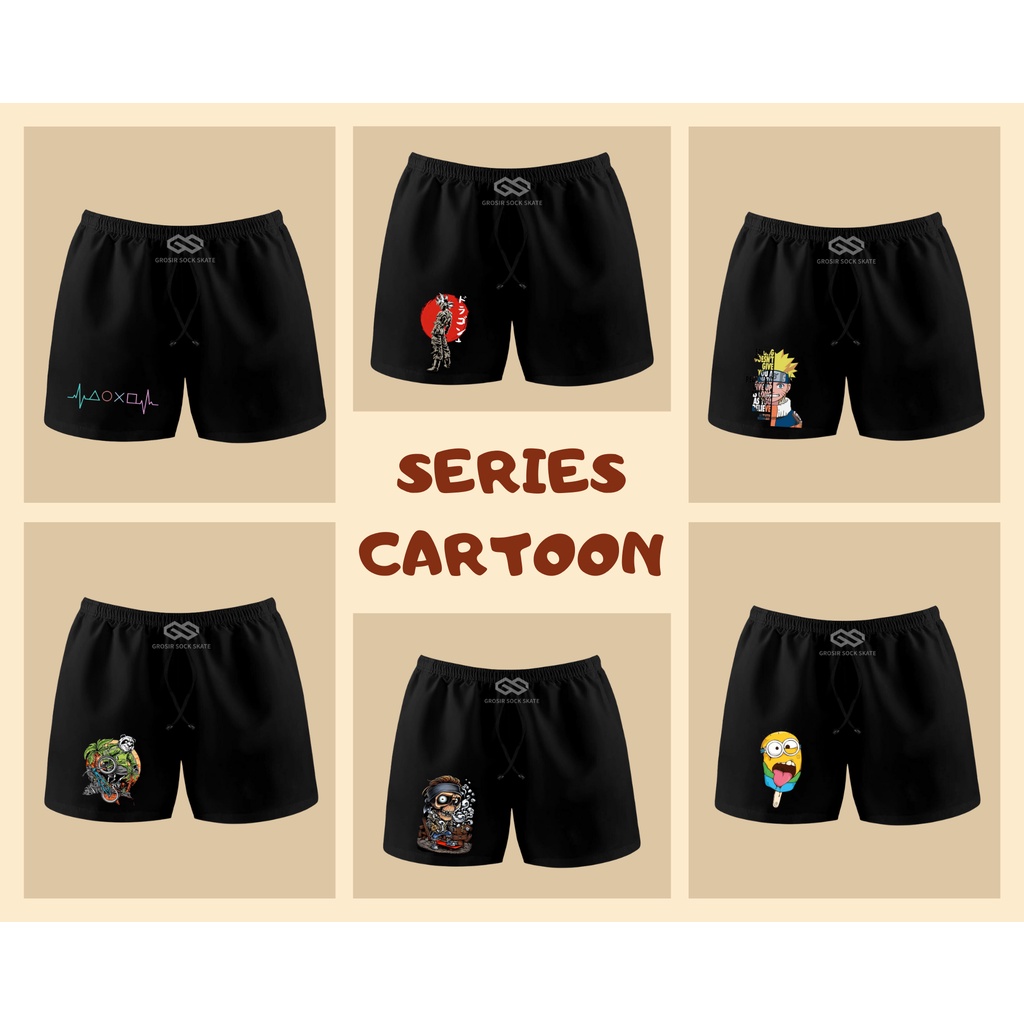 CELANA BOXER PRIA SERIES CARTOON BEST SELLER