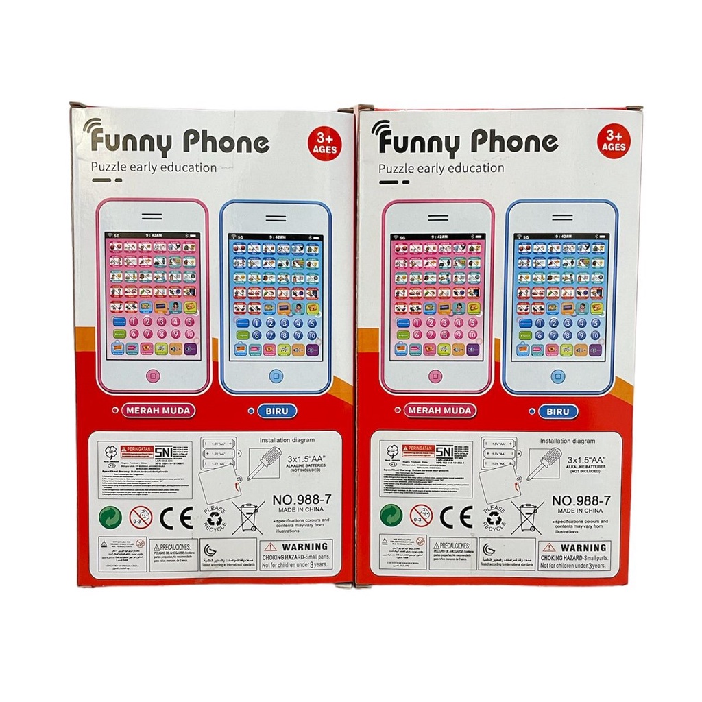 Mainan Anak FUNNY PHONE Mainan Telephone Anak Mainan Hp Anak Musikal