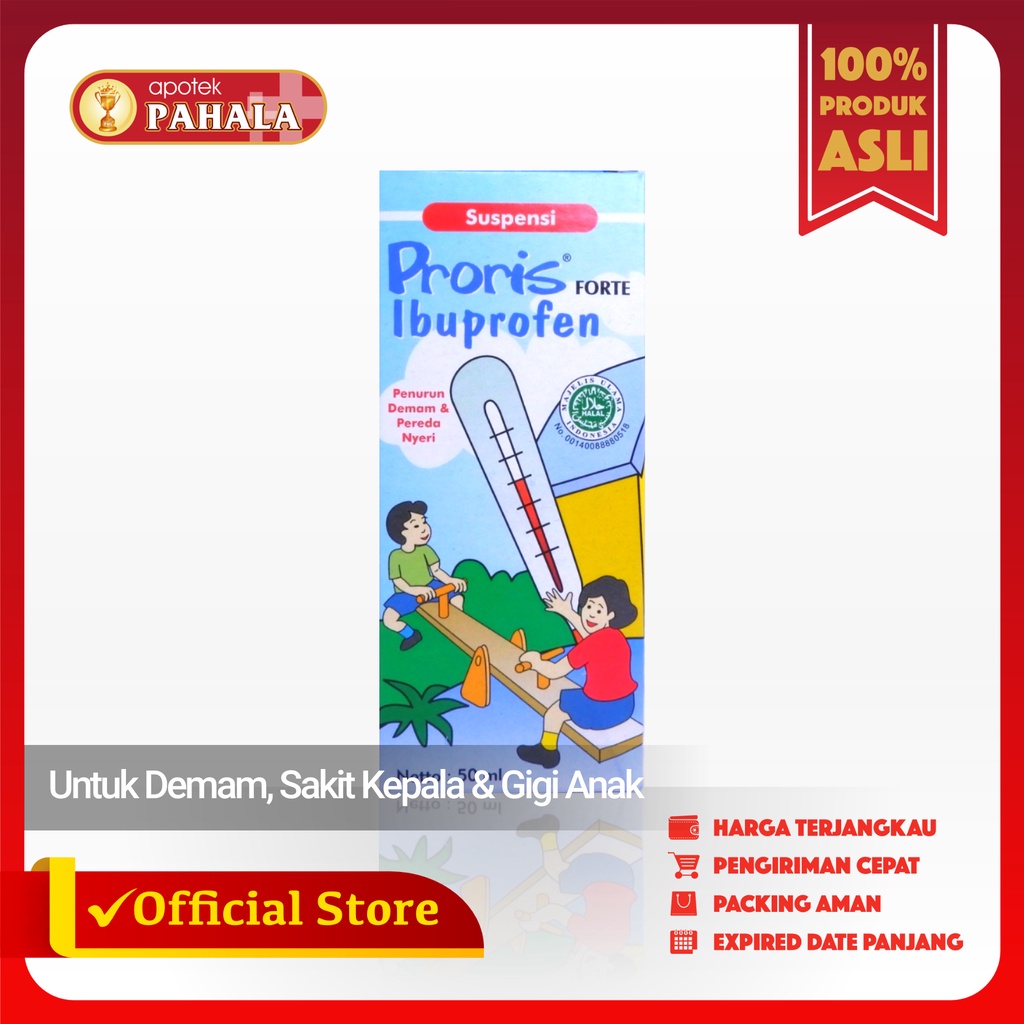 Proris Forte Sirup Obat Penurun Demam Anak (Ibuprofen)