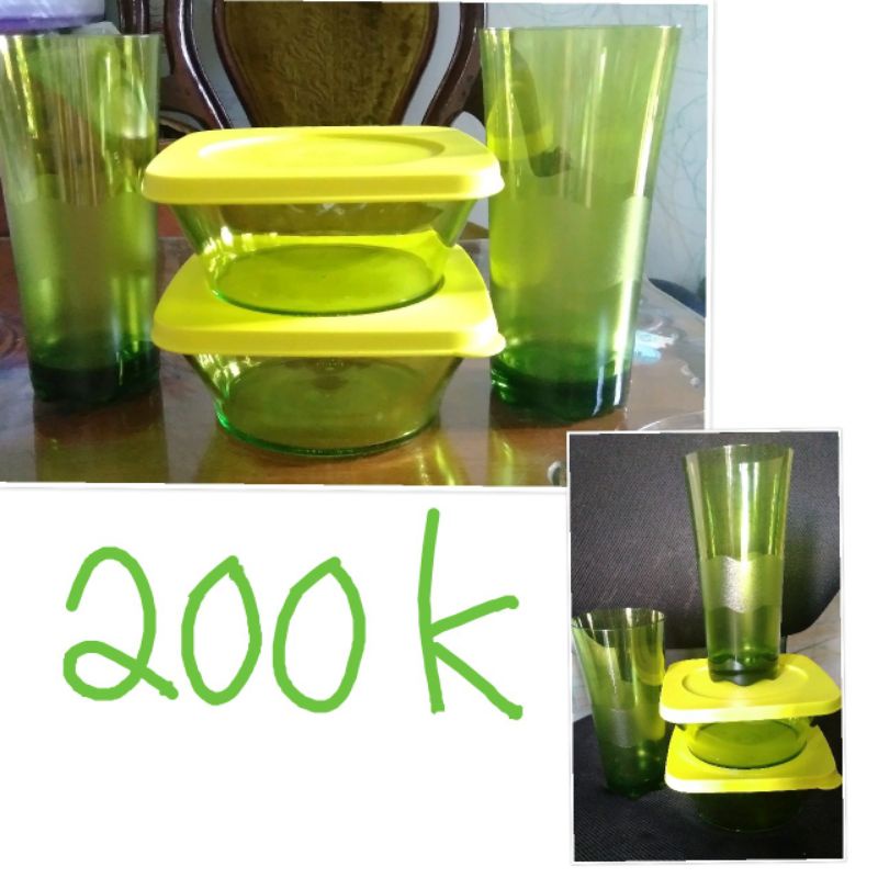 Gelas Tupperware set