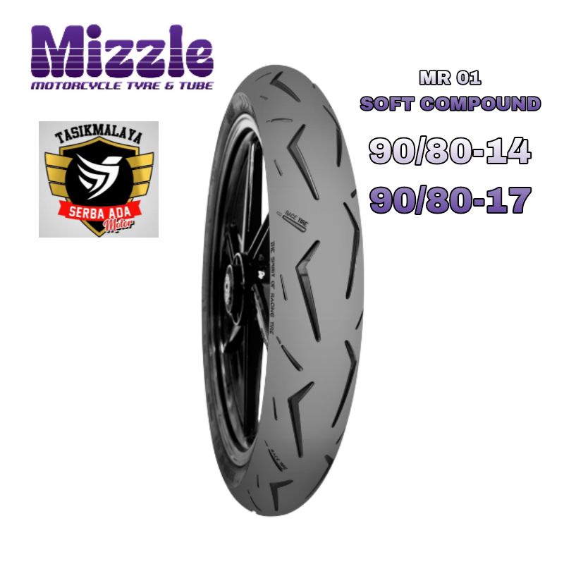 BAN LUAR MIZZLE MR 01 SOFT COMPOUND 90/80-14 90/80-17 TUBELESS