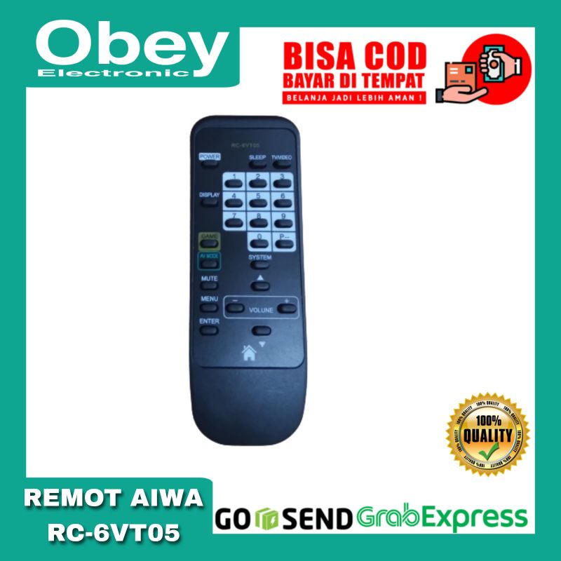 Remot Remote TV Aiwa Tabung RC-6VT05