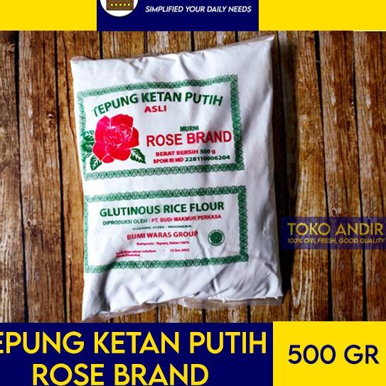 

KodeXx4X8--Tepung Ketan Putih Rose Brand 500gr
