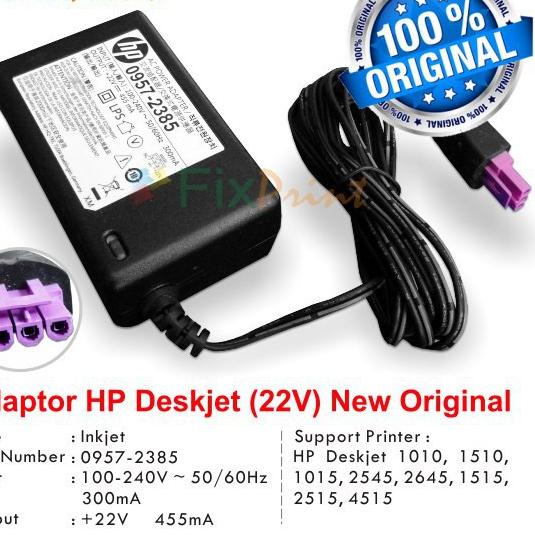 Ready Stock WC8AK Adaptor Printer HP Deskjet 1010 1510 1015 1515 1518 2545 2645 2515 4515 22v 22 Vol