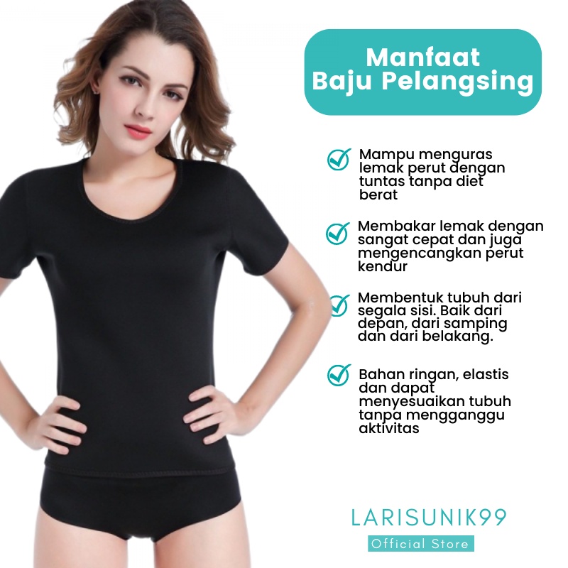 Baju Pelangsing Korset Pembakar Lemak Baju Sport Cloth Hot Shapers Suit Full Underwear