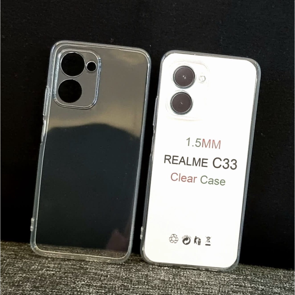 Clear Case Realme C30S/C55/C33/C30 2022/10/10 Pro 5G/10 Pro Plus 5G  Softcase Bening Transparant