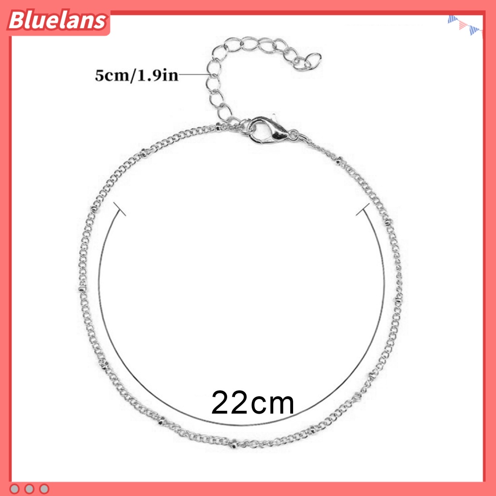 Bluelans 5Pcs Women Beads Charm Chain Anklet Ankle Bracelet Beach Barefoot Jewelry