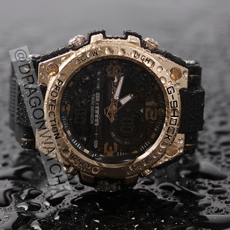 [] Jam tangan pria Anti air rubber casi0 G-sh0ck G-8600 GST-8600 DUAL-TIME METAL water  S1145 {KRU.3