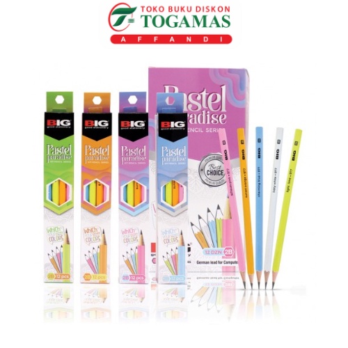 

PENSIL 2B 977 PASTEL PARADISE BIG (PACK)